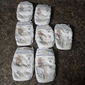 Vintage Huggies Little Snugglers Size 2 Winnie Pooh Disney Diapers Lot of 7